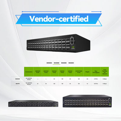 100GbE 2U ओपन मेलनॉक्स नेटवर्क स्विच MSN4600-CS2FC Cumulus Ethernet के साथ