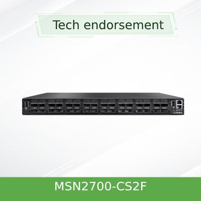 ODM SN2700 मेलानॉक्स नेटवर्क स्विच MSN2700-CS2F 100GbE 1U 32 QSFP28 पोर्ट