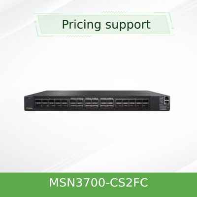 क्यूम्यलस लिनक्स 2 एसी पीएसयू मेलानॉक्स नेटवर्क स्विच MSN3700 - CS2FC 100GbE 1U 32 QSFP28 पोर्ट