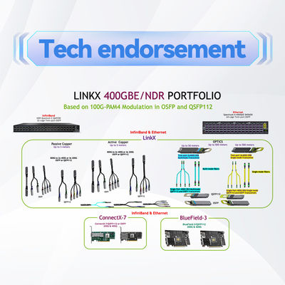 Mellanox DAC केबल IB EDR लंबाई 5m MCP1600-E005E26 उच्च गति 100Gb/S QSFP28 नया और मूल