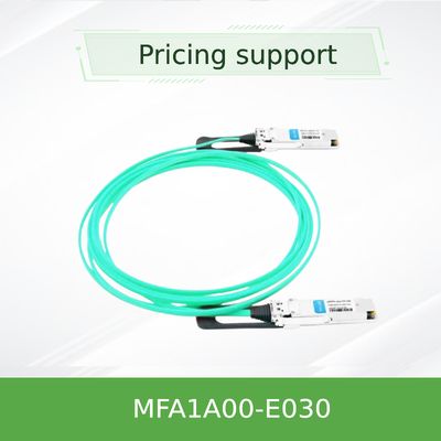 VCSEL आधारित QSFP Mellanox AOC केबल MFA1A00-E030 IB EDR 100Gb/S तक