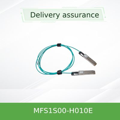 Nvidia Mfs1s00-Hxxxv 200GB/S Qsfp56 Mmf Aoc Mfs1s00-H010e एक्टिव ऑप्टिकल केबल, 200gbps तक, Qsfp56 से Qsfp56