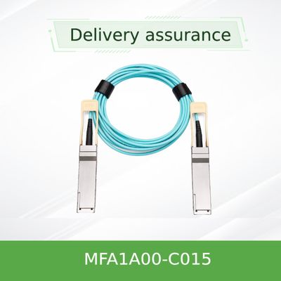 100GbE QSFP LSZH मेलानॉक्स AOC ईथरनेट केबल MFA1A00-C015 15m