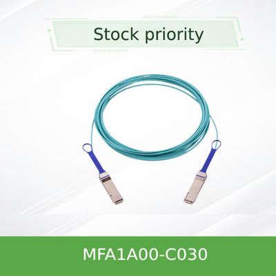एक्टिव ऑप्टिकल AOC मेलानॉक्स 100GbE केबल्स MFA1A00-C030 QSFP LSZH 30m