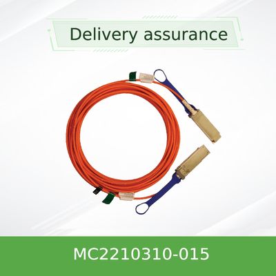 नारंगी 40GbE QSFP+ सक्रिय ऑप्टिकल मेलानॉक्स DAC केबल ईथरनेट MC2210310-015 15M