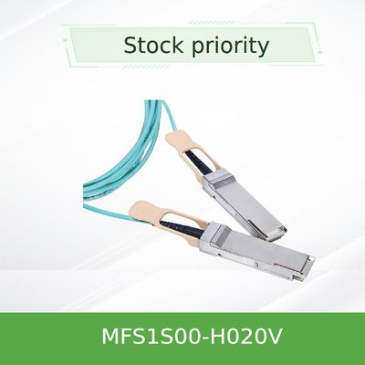 उच्च प्रदर्शन सक्रिय ऑप्टिकल केबल 200G QSFP56 20M-AOC MFS1S00-H020V