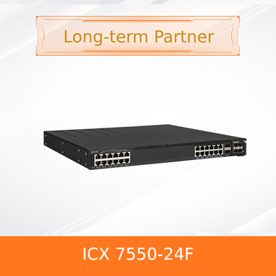 RUCKUS नेटवर्क स्विच ICX 7550-24F स्टैकेबल फाइबर स्विच 10G SFP+ 100GbE Uplink