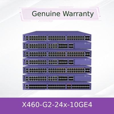 उच्च प्रदर्शन स्टैकिंग एक्सट्रीम नेटवर्क एवीबी स्विच समिट X460-G2-24x-10GE4-बेस नया और मूल