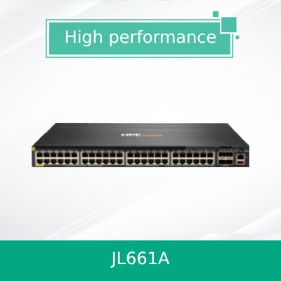 Hpe Aruba नेटवर्किंग Cx 6300m 48-पोर्ट 1gbe क्लास 4 Poe और 4-पोर्ट SFP56 स्विच (JL661A)