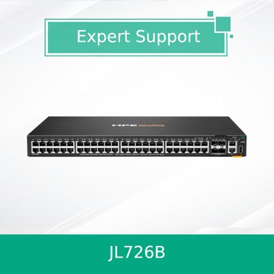 ब्रांड न्यू ओरिजिनल HPE अरूबा नेटवर्किंग CX 6200f 48G 4SFP+ स्विच (JL726B)