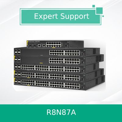 एचपीए आरयूबा नेटवर्किंग Cx 6000 24G Class4 Poe 4SFP 370W स्विच (R8N87A) नया और मूल