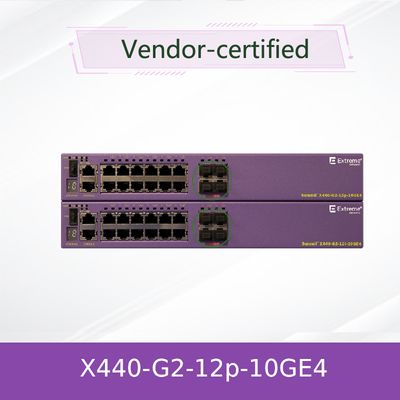 स्केलेबल PoE+ एक्सट्रीम नेटवर्क AVB स्विच 16531 X440-G2-12p-10GE4
