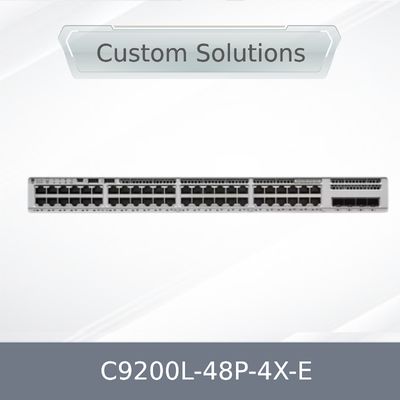 स्टॉक में नया मूल C9200L-48p-4X-E Cisco कैटा Lyst 9200L 48 पोर्ट Poe+ 740W 4X10g अपलिंक, नेटवर्क स्विच
