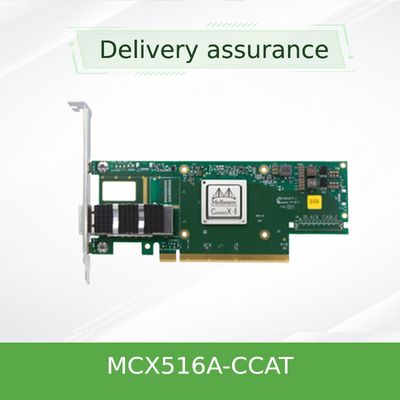 Mellanox ConnectX-5 EN MCX516A-CCAT नेटवर्क कार्ड - आरडीएमए के साथ 100GbE डुअल-पोर्ट पीसीआईएनआईसी