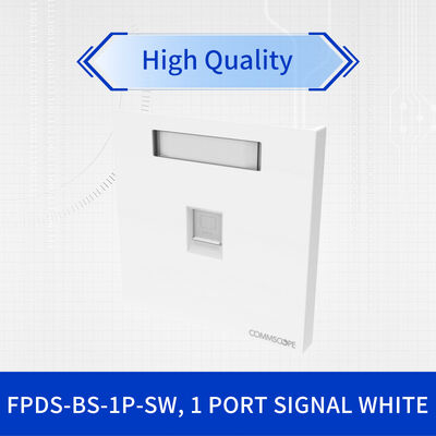 1 Port Signal White Faceplate Kit with Flush Mount for Professional Network Installations