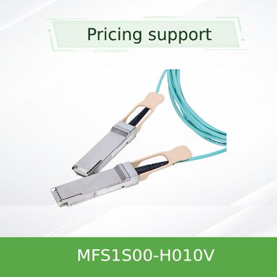 मेल्लनॉक्स MFS1S00-H010V 10m 200Gb/s QSFP56 एक्टिव ऑप्टिकल केबल डेटा सेंटर नेटवर्क के लिए विस्तारित रेंज