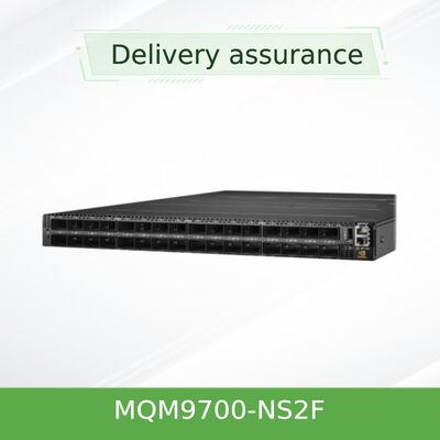 NVIDIA MQM9700-NS2F 64-पोर्ट 400Gb/s इन्फिनिबैंड स्विच, 1U फॉर्म फैक्टर में SHARPv3 तकनीक के साथ