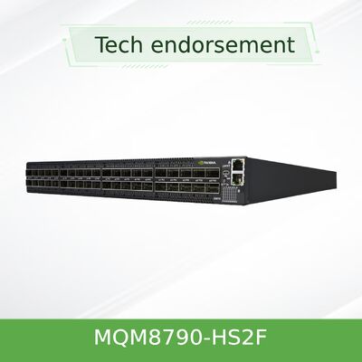 NVIDIA क्वांटम MQM8790-HS2F 200G इन्फिनिबैंड स्विच 40-पोर्ट अनमैनेज्ड 200Gb/s मेलानॉक्स विकल्प