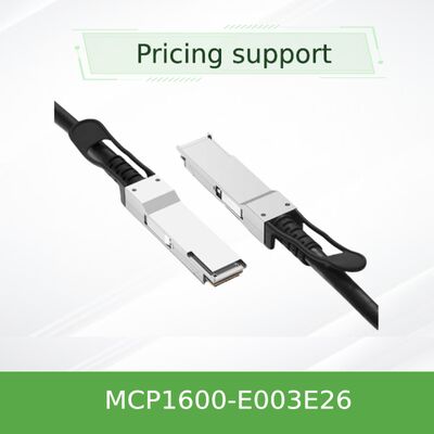 NVIDIA Mellanox MCP1600-E003E26 100Gb/s QSFP28 निष्क्रिय प्रत्यक्ष अटैच कॉपर केबल 3m, EDR InfiniBand, कम विलंबता, डेटा सेंटर इंटरकनेक्ट के लिए लगभग शून्य शक्ति