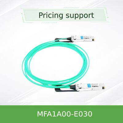 मेलानाक्स MFA1A00-E030 100Gb/s QSFP28 एक्टिव ऑप्टिकल केबल – 30m MMF AOC इन्फिनिबैंड EDR और 100GbE के लिए