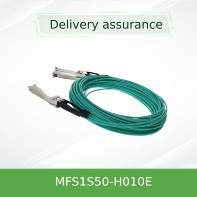 NVIDIA MFS1S50-H010E 200G से 2x100G QSFP56 AOC कम विलंबता स्प्लिटर केबल