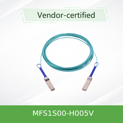 NVIDIA MFS1S00-H005V – 5m 200G QSFP56 AOC इन्फिनिबैंड HDR और 200GbE के लिए