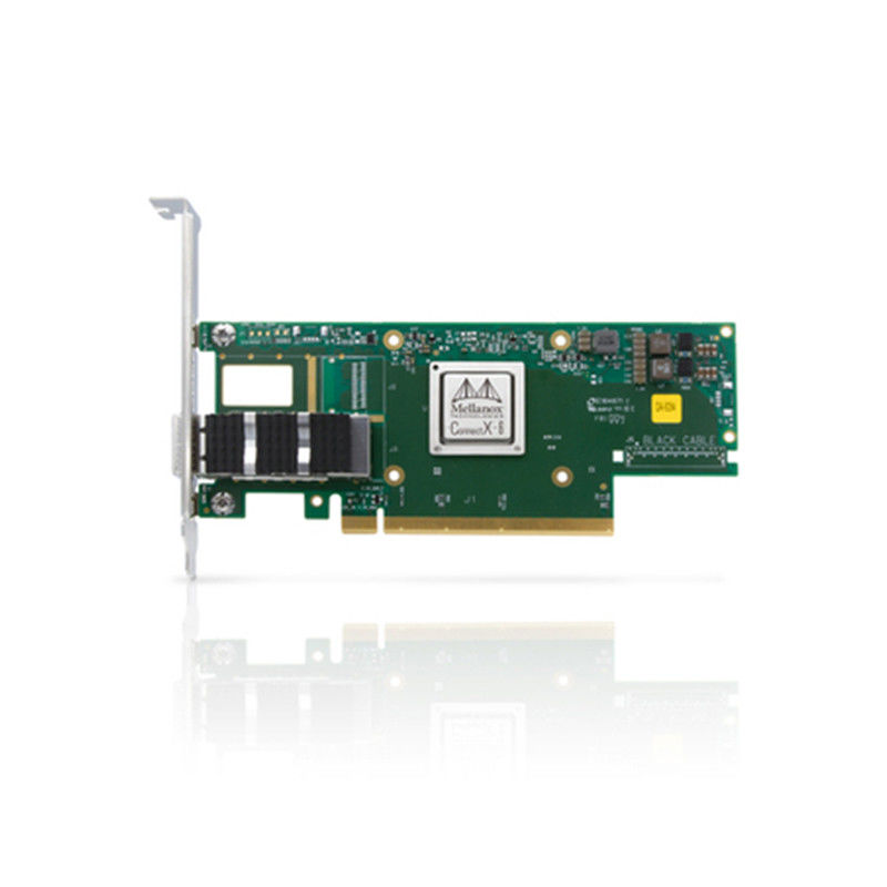 Nvidia MCX653105A-Ecat-Sp Connectx6 सिंगल-पोर्ट Osfp56 EDR 100GB/S वीपीआई इन्फिनिबैंड नेटवर्क कार्ड