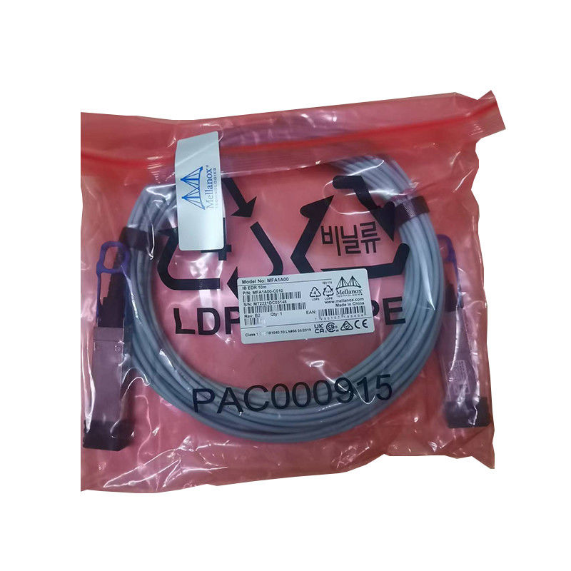 VCSEL आधारित QSFP मेलानॉक्स AOC केबल MFA1A00-E015 IB EDR 100Gb/S तक