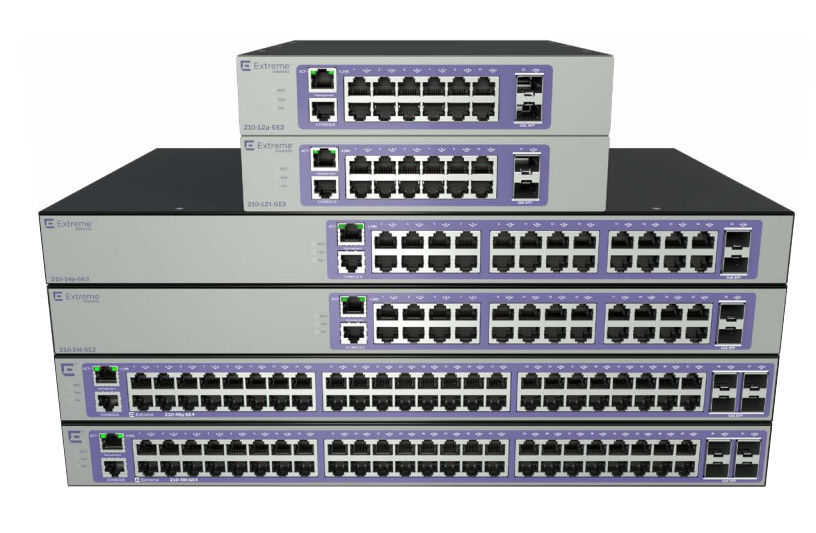 1000 बेस-X SFP एक्सट्रीमस्विचिंग नेटवर्क 16566 210 12T GE2 28 Gbps 20.8 Mpps