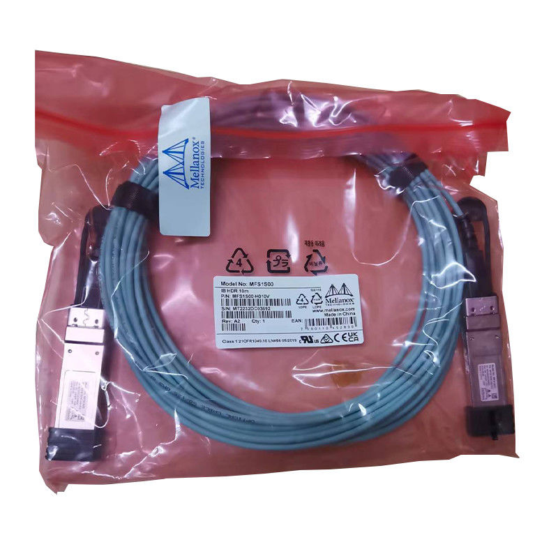 कंसोल मेलानॉक्स AOC केबल MFS1S00-H020V IB HDR 200Gb/S QSFP56 20m नेटवर्क केबल तक