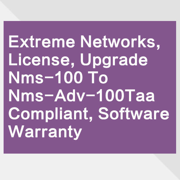 X690 Avb एक्सट्रीम नेटवर्क 10GB स्विच NMS 100 कंट्रोलर अपग्रेड Nms ADV का स्विच लाइसेंस