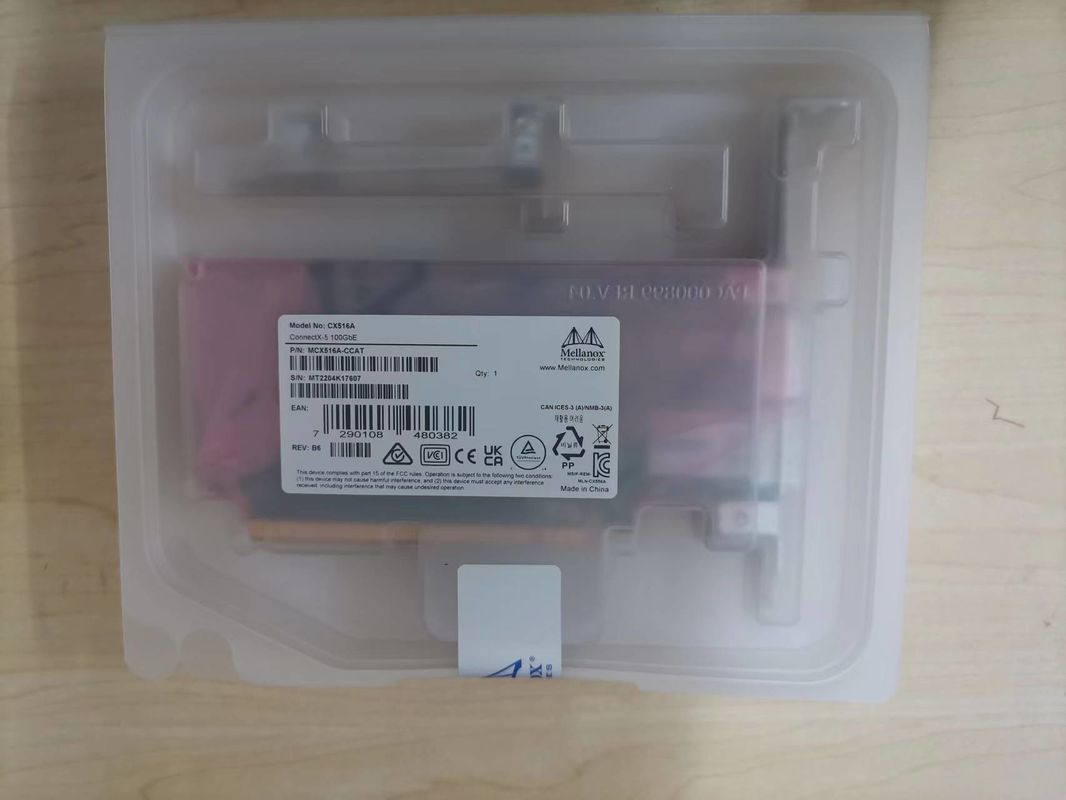 100GbE NIC मेलानॉक्स नेटवर्क कार्ड MCX516A-CCAT डुअल-पोर्ट QSFP28 PCIe3.0x16