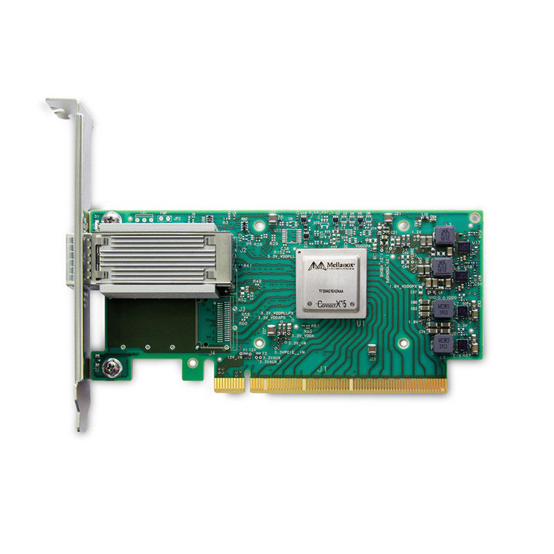 100GbE InfiniBand मेलानॉक्स नेटवर्क कार्ड एडेप्टर MCX515A-CCAT EN 10 25 40 50 Oe स्पीड