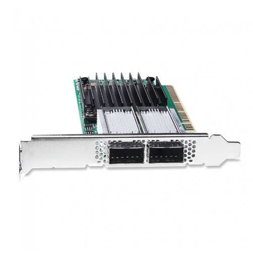 PCIe3.0 X16 ConnectX-4 EN ईथरनेट मेलानॉक्स निक कार्ड MCX416A-CCAT 100GbE QSFP28