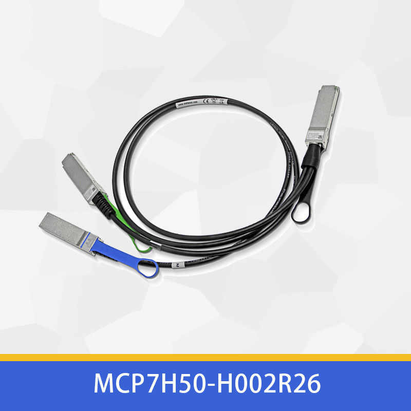 2m HDR100 मेलानॉक्स DAC केबल डायरेक्ट अटैच फाइबर केबल MCP7H50-H002R26 MCP7H50-V0xxR QSFP56