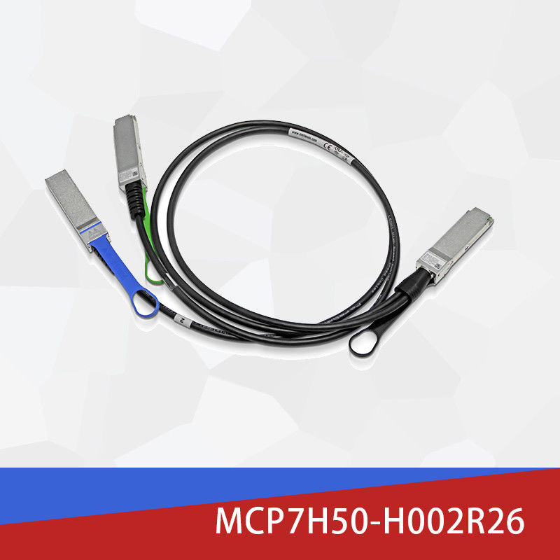 2m HDR100 मेलानॉक्स DAC केबल डायरेक्ट अटैच फाइबर केबल MCP7H50-H002R26 MCP7H50-V0xxR QSFP56
