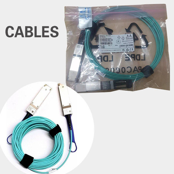 Nvidia Mfs1s00-Hxxxv 200GB/S Qsfp56 Mmf Aoc Mfs1s00-H010e एक्टिव ऑप्टिकल केबल, 200gbps तक, Qsfp56 से Qsfp56