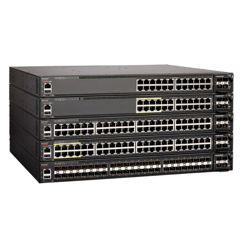 नेटवर्क हंगामा Icx7450 24 पोर्ट POE स्विच 1500W 336 Gb/S 960 Gb/S