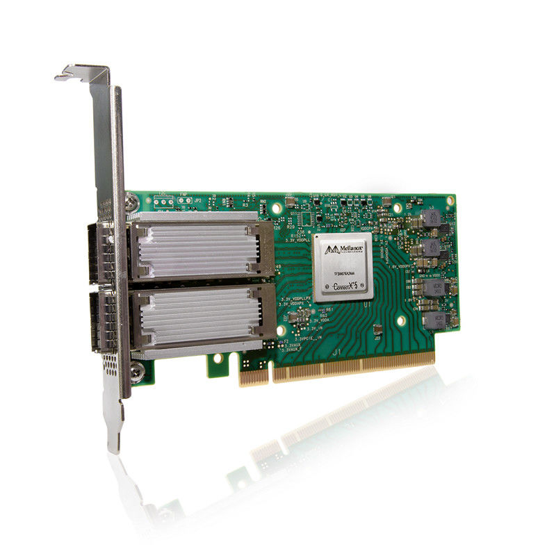 ConnectX-5 Ex VPI एडाप्टर मेलानॉक्स नेटवर्क कार्ड EDR InfiniBand और 100GbE डुअल पोर्ट QSFP28 MCX556A-EDAT