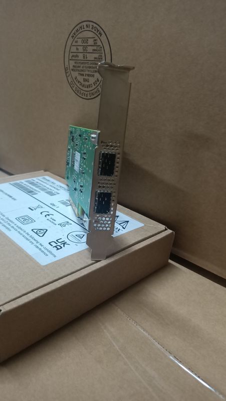 MCX512A-ACAT Mellanox Connectx 5 डुअल पोर्ट 10 25gbe Sfp28 EN एडाप्टर कार्ड PCIe 3.0 X8
