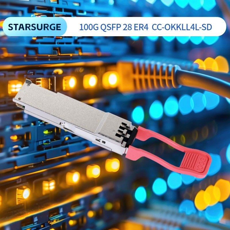 3.3V DC पावर सोर्स कंप्यूटिंग इंटरकनेक्ट 100G QSFP28 BIDI SR ट्रांससीवर डेटा सेंटर के लिए हॉट प्लग करने योग्य ऑप्टिकल मॉड्यूल