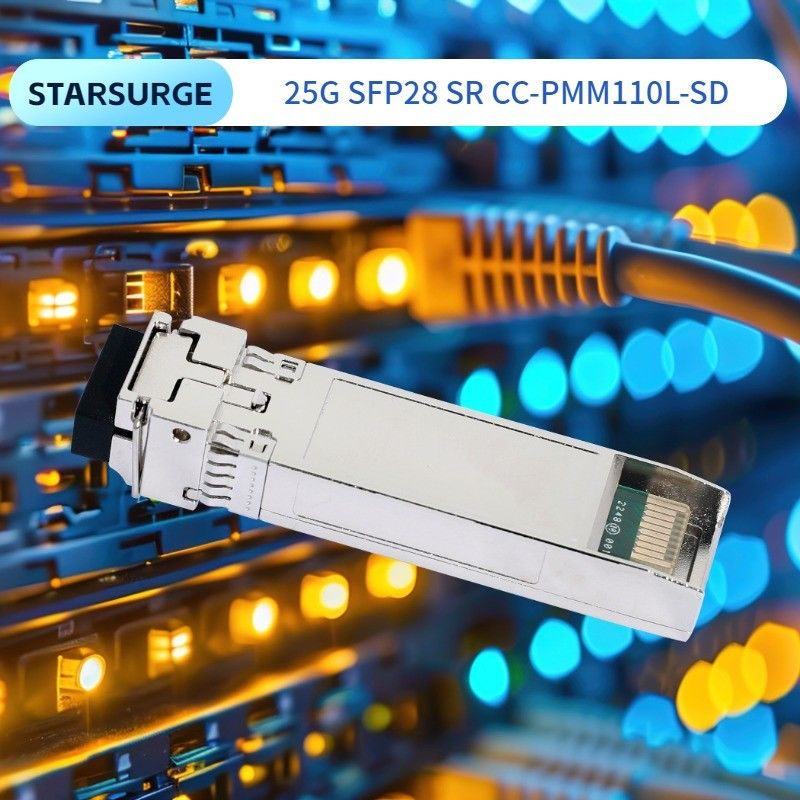 25G SFP28 SR डुअल एलसी ट्रांससीवर्स मॉड्यूल पावर सोर्स डीसी 3.3V संगतता फाइबर ऑप्टिक उपकरण के लिए SFP28 एमएसए