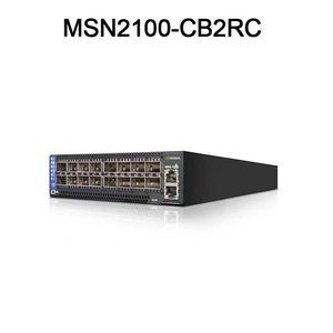 Nvidia Mellanox स्पेक्ट्रम आधारित 1U ओपन ईथरनेट स्विच Cumulus Linux MSN2100-CB2RC 16 QSFP28 पोर्ट और EDR अधिकतम गति के साथ
