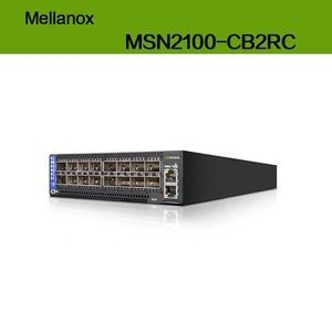 1u Nvidia स्पेक्ट्रम 100gbe स्विच, Cumulus Linux 16 के साथ, Qsfp28 पोर्ट 2 AC Psus X86 2-कोर शॉर्ट डेप्थ C2p एयरफ्लो मैक्स स्पीड 1g