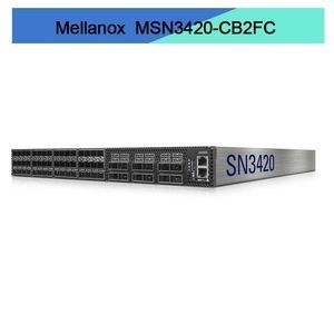 नेटवर्क समाधान MSN3420-CB2FC ईथरनेट स्विच 48 SFP28 12 Qsfp28 फास्ट डेटा ट्रांसफर के लिए पोर्ट