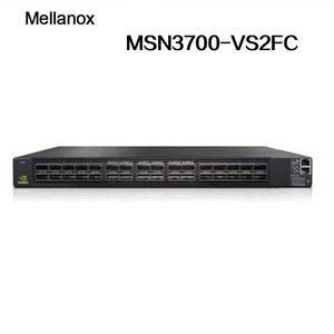 एथ टेक्नोलॉजी एडवांस्ड मेलनॉक्स ईथरनेट स्विच MSN3700-Vs2FC के साथ Cumulus Linux 32 Qsfp56 पोर्ट 2 पावर सप्लाई एसी