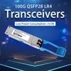 उच्च प्रदर्शन Qsfp28-100g-Lr4 100g Qsfp28 10km 1310nm Sm डुअल एलसी फाइबर ऑप्टिकल ट्रांससीवर मॉड्यूल SFP Lr4 कम कीमत
