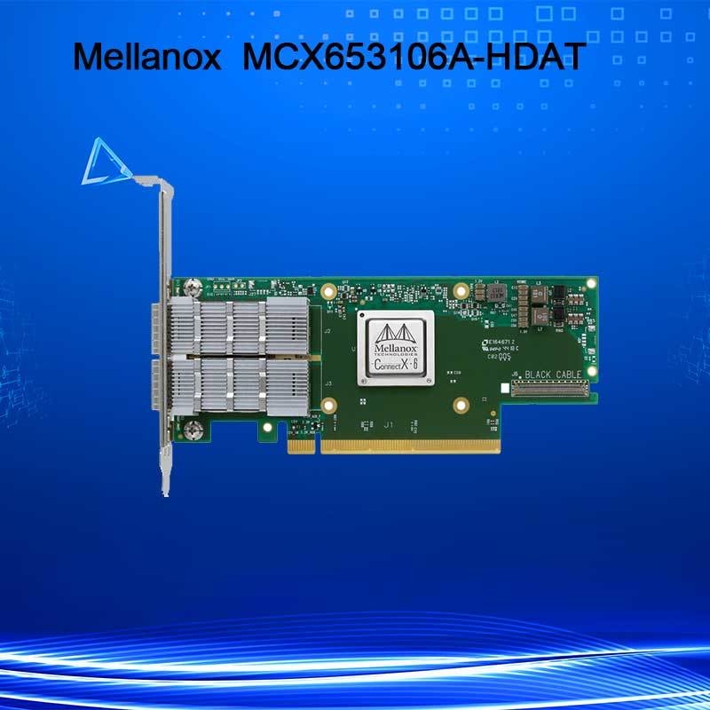 कनेक्टएक्स-6 MCX653106A-HDAT वीपीआई Mellanox नेटवर्क कार्ड 200Gb/S InfiniBand और ईथरनेट एडाप्टर