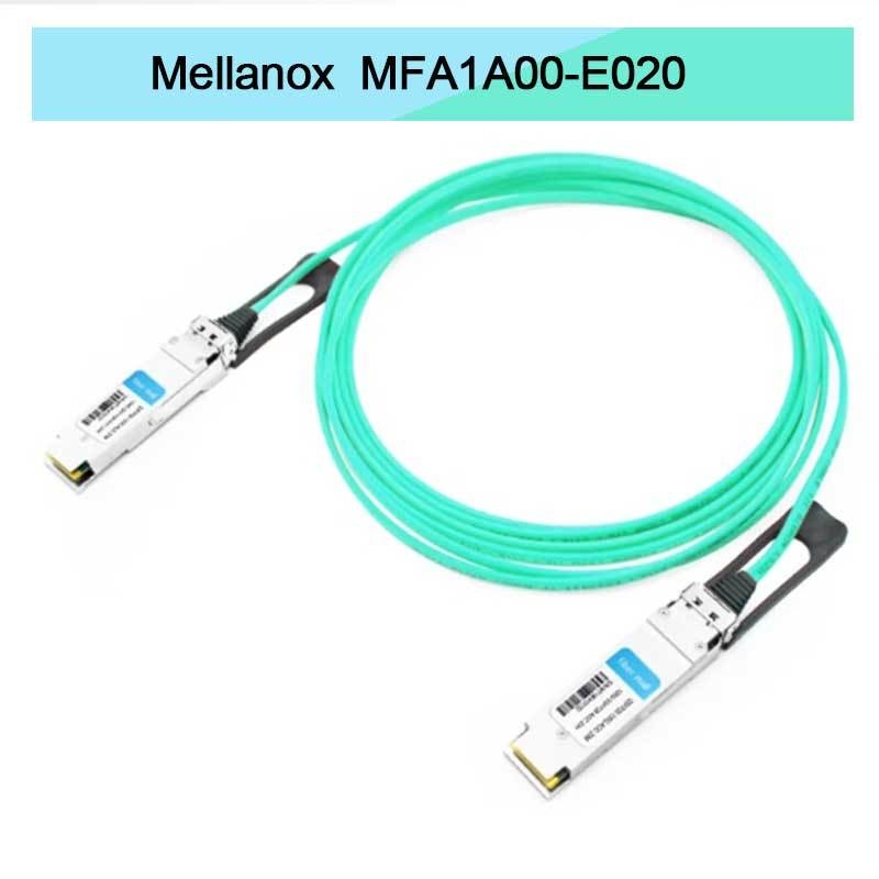 Nvidia Mfa1a00-Xxxx 100GB/S Qsfp28 Mmf एक्टिव ऑप्टिकल केबल Mfa1a00-E020 एक्टिव फाइबर केबल Ib EDR 100GB/S