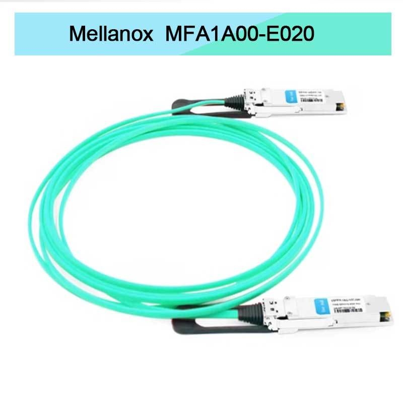 Nvidia Mfa1a00-Xxxx 100GB/S Qsfp28 Mmf एक्टिव ऑप्टिकल केबल Mfa1a00-E020 एक्टिव फाइबर केबल Ib EDR 100GB/S